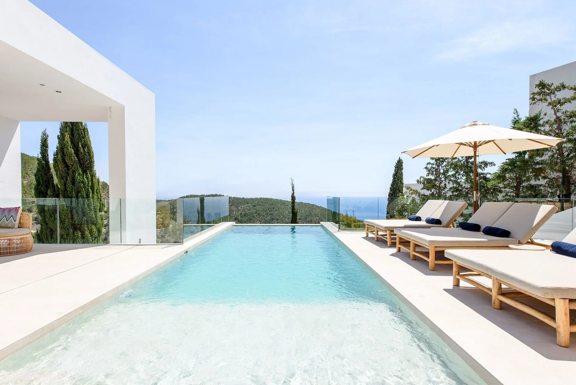 Infinity-edge pool overlooking the Mediterranean